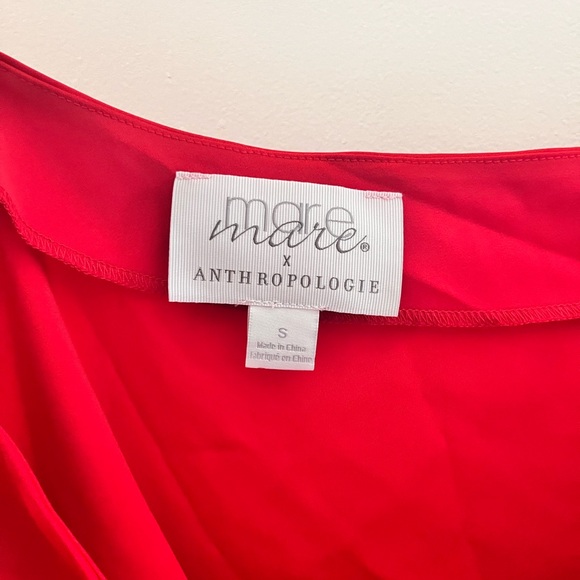 Red One Shoulder Blouse - Picture 4 of 4